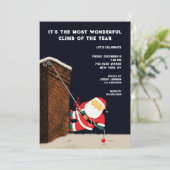 Grappig kerstfeest kaart (Staand voorkant)