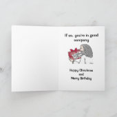 Grappig kerstfeest, Kaart (Binnen)