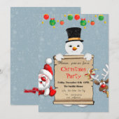 Grappig kerstfeest kaart (Voorkant / Achterkant)