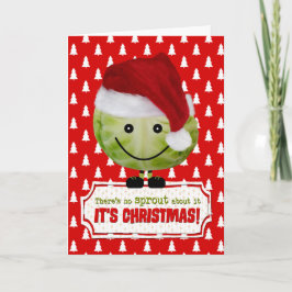 Grappig kerstfeest Kaart - De vrolijke kerstsprout