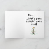 Grappig kerstfeest Kaart Geld's Tight (Binnen)