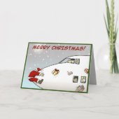 Grappig kerstfeest Kaart - Oeps! (Voorkant)