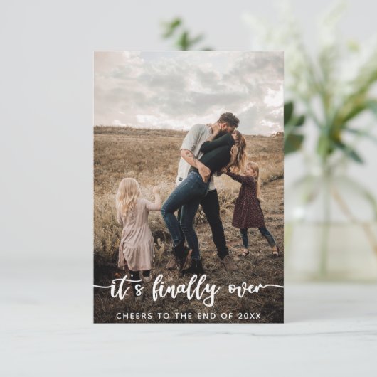 Grappig kerstfeest Kaarten Holiday Kaarten Foto Wh (Staand voorkant)