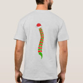 Grappig kerstfeest kan een baanbrekende T-shirt zi (Achterkant)