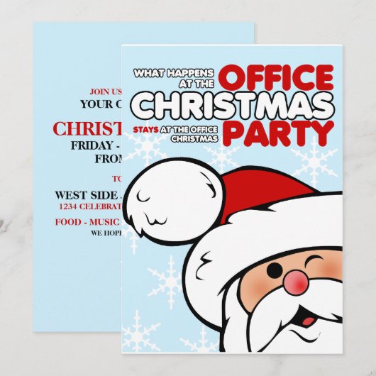 Grappig kerstfeest Kantoor Kaart (Voorkant / Achterkant)