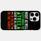 Grappig kerstfeest Kinder kerstpyjama meisjes Case-Mate iPhone Case (Achterkant (horizontaal))