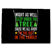 Grappig kerstfeest Kinder kerstpyjama meisjes Groot Cadeauzakje (Achterkant)