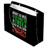 Grappig kerstfeest Kinder kerstpyjama meisjes Groot Cadeauzakje (Achterkant Gekanteld)