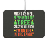 Grappig kerstfeest Kinder kerstpyjama meisjes Luchtverfrisser (Achterkant)