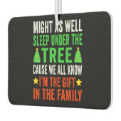 Grappig kerstfeest Kinder kerstpyjama meisjes Luchtverfrisser (Links)