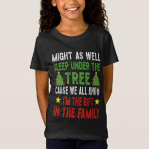 Grappig kerstfeest Kinder kerstpyjama meisjes T-shirt