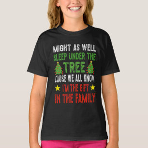 Grappig kerstfeest Kinder kerstpyjama meisjes T-shirt