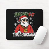 Grappig kerstfeest kinderen 6-7 67 zes zeven meme muismat (Met muis)