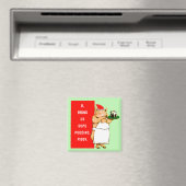 Grappig kerstfeest magneet (Insitu (Vaatwasser))