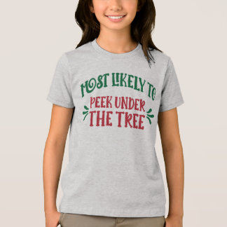 Grappig kerstfeest: meest waarschijnlijk om onder Tri-Blend shirt