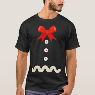 Grappig kerstfeest met als tingerbrood en kostume  t-shirt
