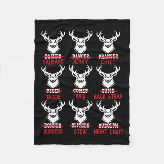 Grappig kerstfeest met baarmoeder Mannen Vrouwen H Fleece Deken (Voorkant)