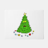 Grappig kerstfeest met boom verloren tijdens kerst deurmat (Voorkant)