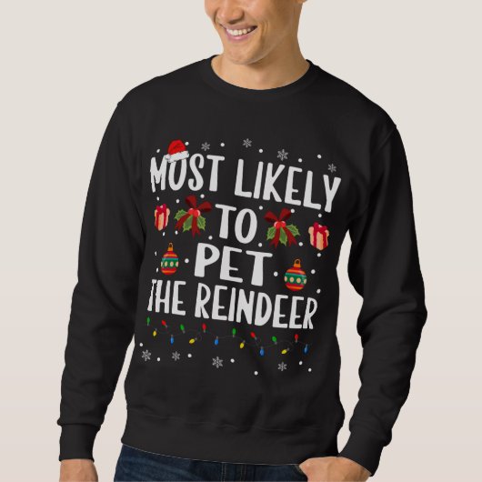 Grappig kerstfeest met de meeste kans om het te et trui (Voorkant)