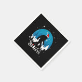 Grappig kerstfeest met een migfoot geloven dat sas servet (Hoek)