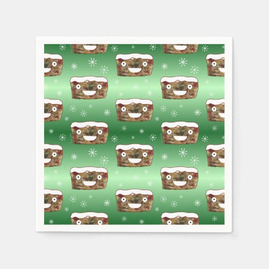 Grappig kerstfeest met een patroonpatroon servet (Voorkant)