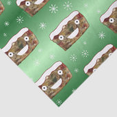 Grappig kerstfeest met een patroonpatroon tissuepapier (Detail)