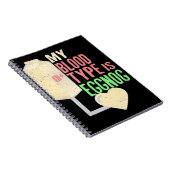 Grappig kerstfeest met Eggnog Apparel Notitieboek (Rechterzijde)