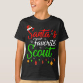Grappig kerstfeest met favoriete scout t-shirt (Voorkant)