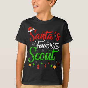 Grappig kerstfeest met favoriete scout t-shirt