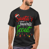 Grappig kerstfeest met favoriete scout t-shirt (Voorkant)
