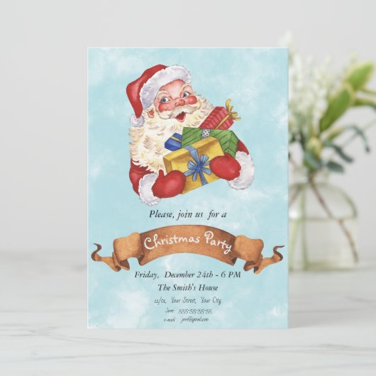 Grappig kerstfeest met kerstmis kaart (Staand voorkant)