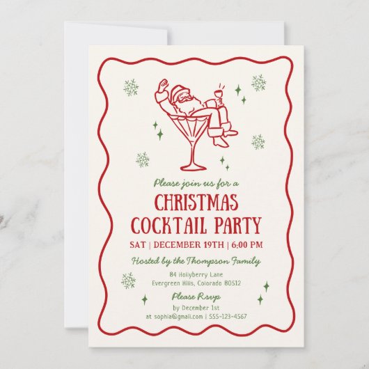 Grappig kerstfeest met kerstmis kaart (Voorkant)