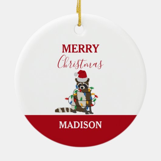 Grappig kerstfeest met kerstvakantie met kerstfees keramisch ornament (Achterkant)