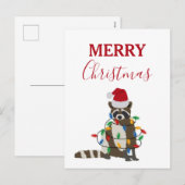 Grappig kerstfeest met kerstvakantie met kerstvaka feestdagenkaart (Voorkant / Achterkant)