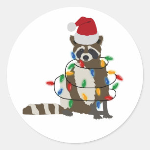 Grappig kerstfeest met kerstvakantie met kerstvaka ronde sticker