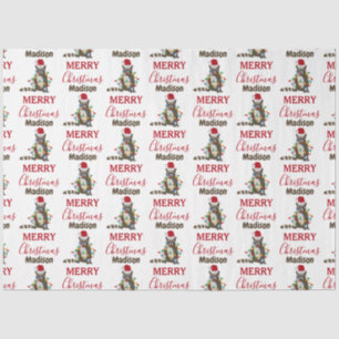 Grappig kerstfeest met kerstvakantie met kerstvaka tissuepapier