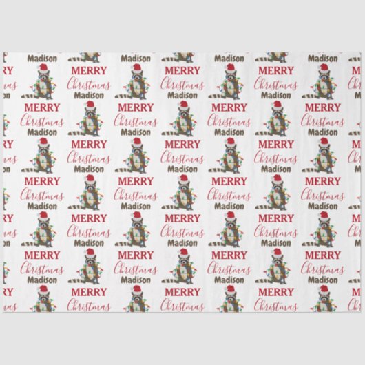 Grappig kerstfeest met kerstvakantie met kerstvaka tissuepapier (Voorkant)