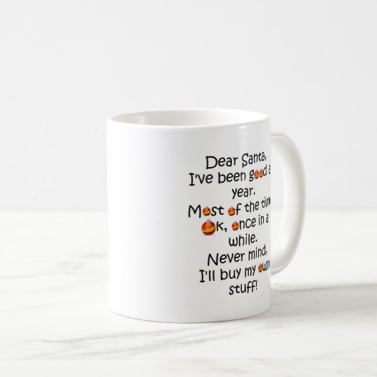 Grappig kerstfeest met Mok op feestdag (Voorkant rechts)