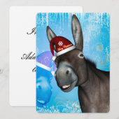 Grappig kerstfeest met pet op kerst kaart (Voorkant / Achterkant)