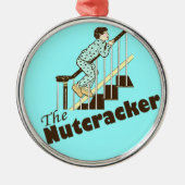 Grappig kerstfeest metalen ornament (Voorkant)