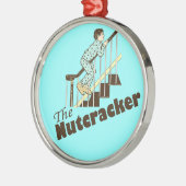 Grappig kerstfeest metalen ornament (Links)