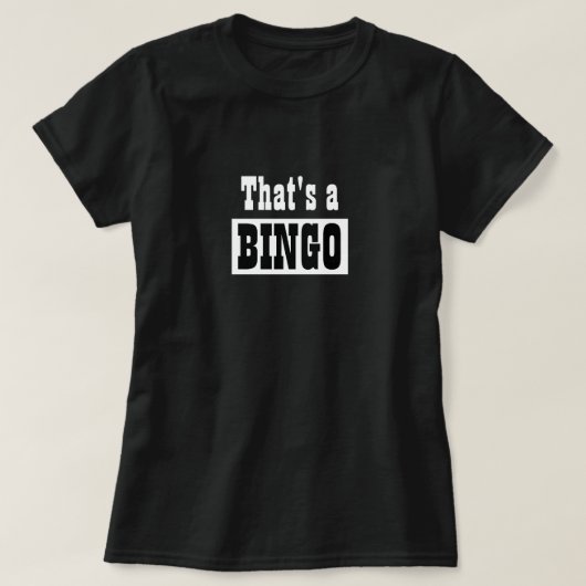 Grappig kerstfeest Mode dat een BINGO is T-shirt (Design voorkant)