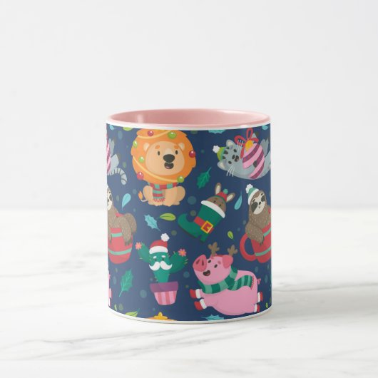 Grappig kerstfeest mok (Midden)