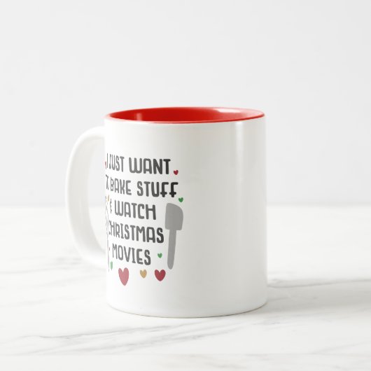 Grappig kerstfeest Mok wil gewoon films uit de gat (Voorkant links)