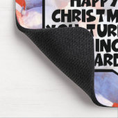 Grappig kerstfeest muismat (Hoek)