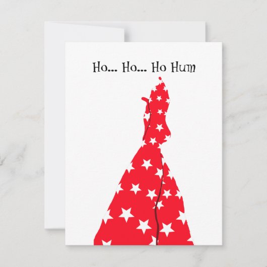 Grappig kerstfeest notitiekaartje (Voorkant)