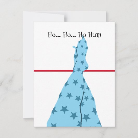 Grappig kerstfeest notitiekaartje (Voorkant)