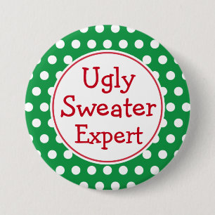 Grappig kerstfeest Oegly Sweater Expert Button Pin