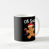 Grappig kerstfeest Oh Snap Gingerbrood Man Cookie  Koffiemok (Voorkant rechts)
