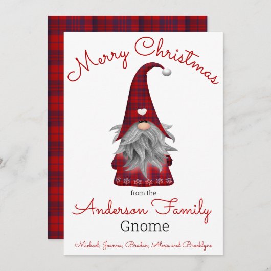 Grappig kerstfeest op maat feestdagenkaart (Voorkant / Achterkant)